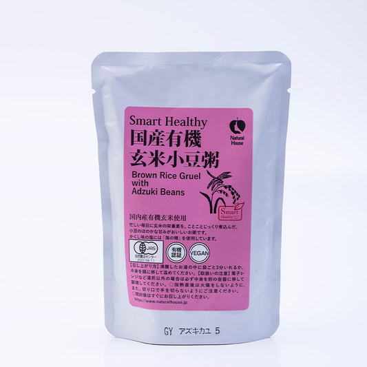 Organic brown rice and adzuki bean porridge