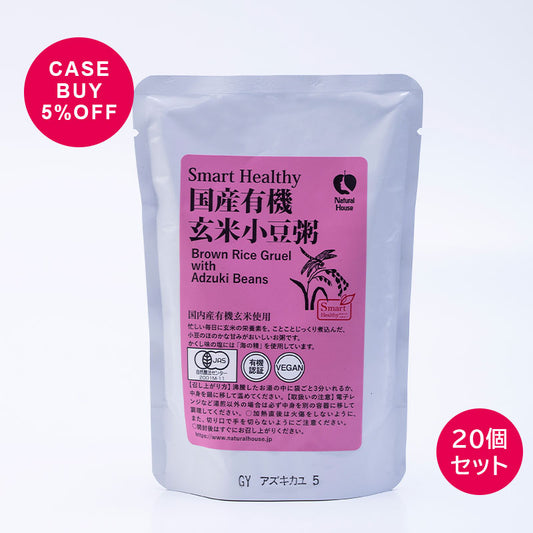 CaseBuy NH Organic Brown Rice Azuki Bean Porridge 20-pack