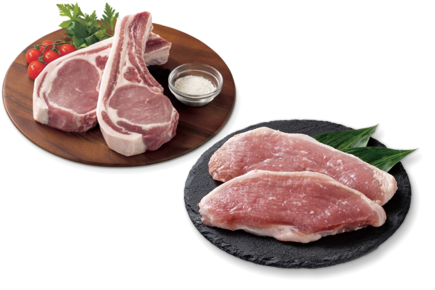 【冷凍】 高原豚骨付ロース&塩麴漬セット(12002) Ark館が森高原アーク