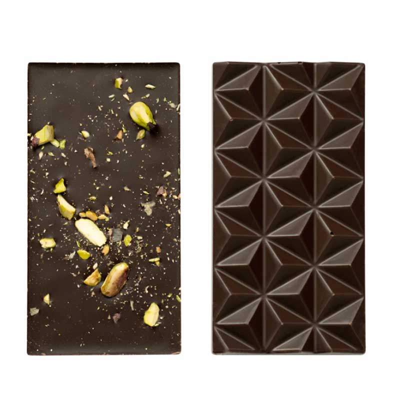 ヴァンヴリット オーガニックチョコレートタブレット(ダーク×ピスタチオ)