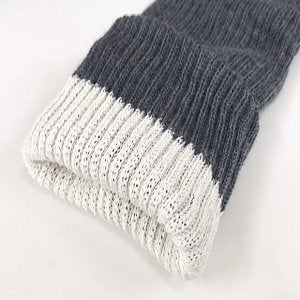 Live Cotton Silk &amp; Wool Double Woven Leg Warmer (55cm) Charcoal Gray 