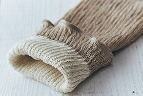 Live Cotton Silk &amp; Linen Double Woven Leg Warmer (Off-White) 45cm 
