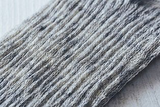Live Cotton Silk &amp; Linen Double Woven Leg Warmer (Heather Grey) 45cm 