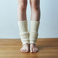 Live Cotton Silk &amp; Organic Cotton Double Woven Leg Warmer (Brown) 45cm 