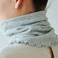 Live Cotton Silk &amp; Organic Cotton Double Woven Neck Warmer (Light Beige) 