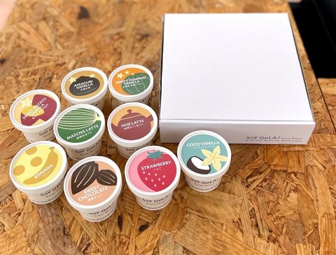 [Frozen] Organic soy milk gelato 9 pieces/SOY GeLA! (93025) 