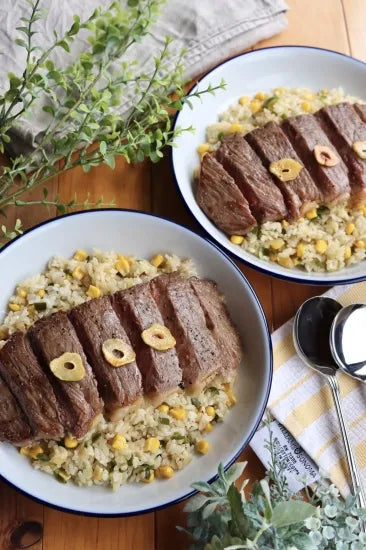 【冷凍】	米沢牛サーロインステーキ用400g(200g×2枚)