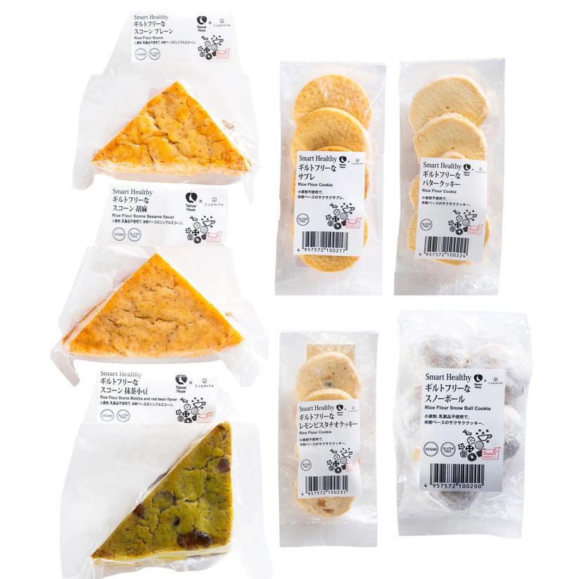 CUBREADのグルテンフリー菓子7種セット
