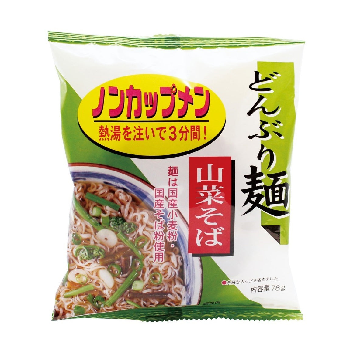 どんぶり麺　山菜そば